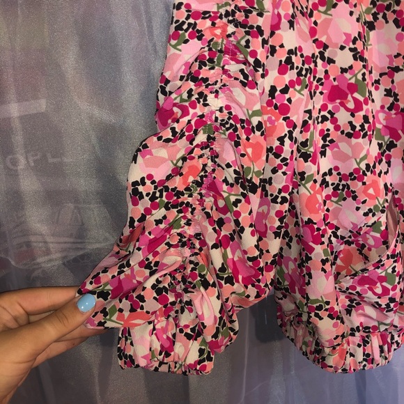 NWOT ZARA cropped floral bomber - Picture 2 of 5